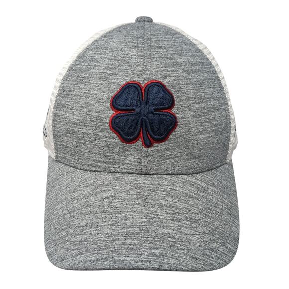 Black Clover Fitted Trucker Hat Gray XL Embroidered Logo Colorblock - Picture 1 of 10